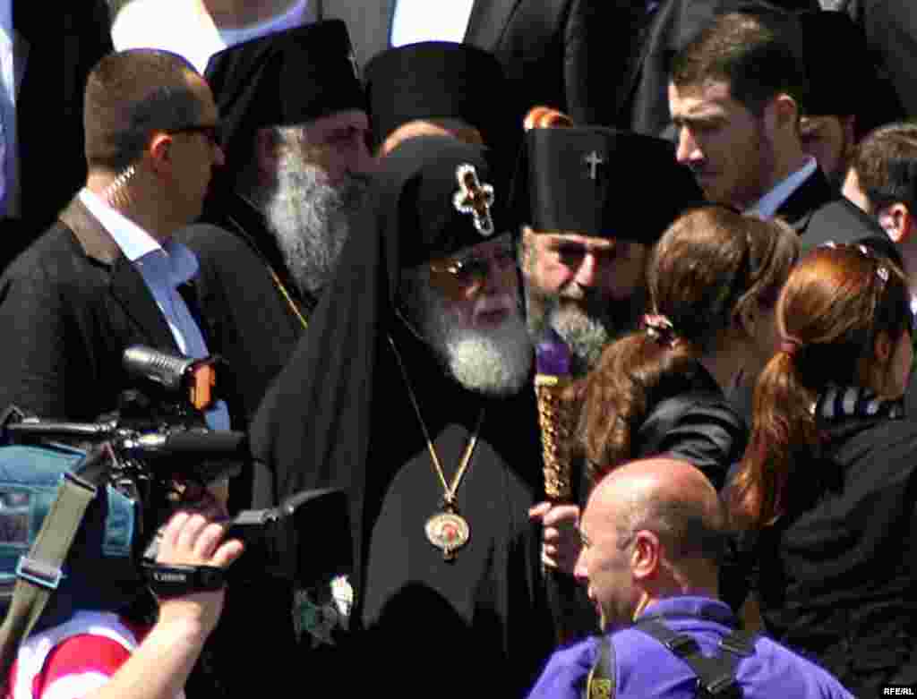 სამხედრო აღლუმს ესწრებოდა სრულიად საქართველოს კათოლიკოს-პატრიარქი, უწმინდესი და უნეტარესი ილია II.