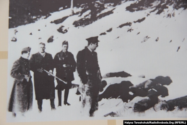 Архівне фото розстрілу українських полонених стрільців Карпатської України