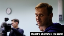 Олексій Навальний під час розгляду апеляції, Москва, 6 жовтня 2017 року