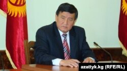 Қырғызстан премьері қызметіне ұсынылған Сооронбай Жээнбеков.