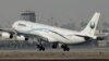 An Airbus of Iranian Aseman airlines taking off in Tehran's Mehrabad airport, undated.