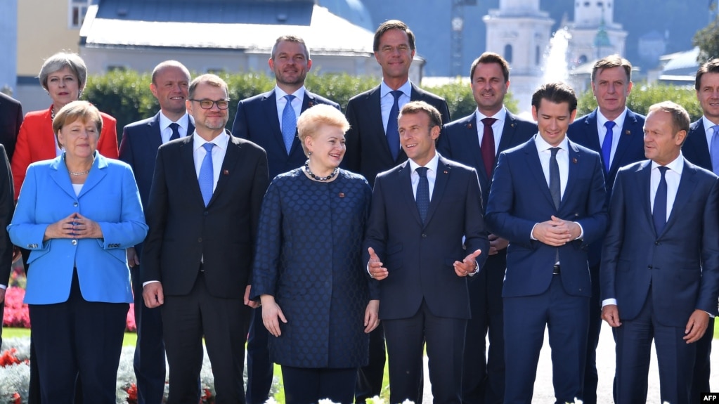Participanți la reuniunea informală a UE, 20 septembrie 2018