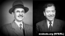 Дзеячы Рады БНР Мікола Абрамчык і Лявон Рыдлеўскі (каляж)