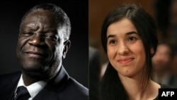 Лауреатами Нобелівської премії миру стали Деніс Муквеге і Надя Мурад