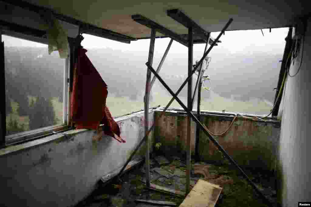 The judges' room at the ski jump site
