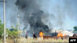 Захоплены расейскім войскам горад Новаазоўск Данецкай вобласьці. 