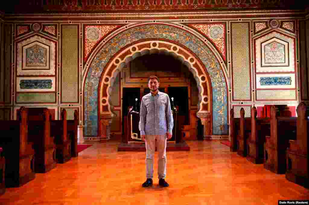 Rabbi&#39;s assistant Igor Kozemjakin at the Ashkenazi Synagogue in Sarajevo.&nbsp;&quot;For Jews, as members of a minority ethnic and religious group in Bosnia and Herzegovina, multiculturalism is a positive thing, because it is very important to have this kind of diversity,&quot; he says.