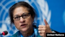 UN special rapporteur Asma Jahangir