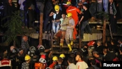 Түркия шахтада калгандарды куткаруу. 13-май, 2014-жыл. 