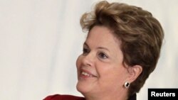 Бразилия президенті Дилма Русеф. Бразилия, 23 сәуір 2013 жыл. 