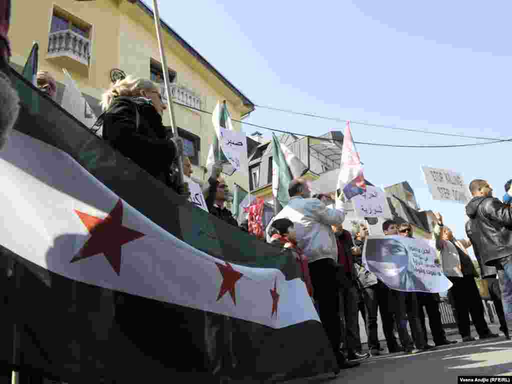 Srbija - Podrška narodu Sirije, Beograd, 06.03.2012. Foto: RSE / Vesna Anđić 