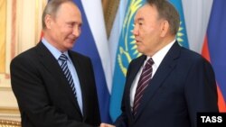 Ресей президенті Владимир Путин мен Қазақстан президенті Нұрсұлтан Назарбаев.