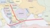 Traseul inițial proiectat al gazoductului South Stream