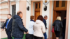 Moldova -- the election of the President of Romania, voters at the Romanian Embassy in Chisinau, Nov 08 2019