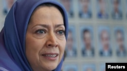 National Council of Resistance of Iran leader Maryam Rajavi (file photo)