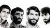 Ahmad Motovasselian military attache in Iran embassy in Beirut (2nd L) and three others kidnapped with him. FILE PHOTO