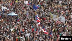Массовая акция протеста, Прага, 23.06.2019