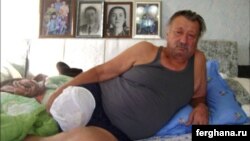 Легендарный узбекский боксер Руфат Рискиев после ампутации правой нижней конечности. Фото «Ферганы».