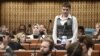 Надежда Савченко на заседании ПАСЕ