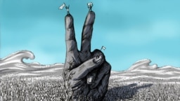 Картина "Арабская весна" иранского художника Алирезы Дарвиша, созданная в конце 2011 года