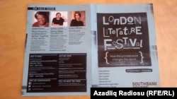 London Ədəbiyyat Festivalının posteri