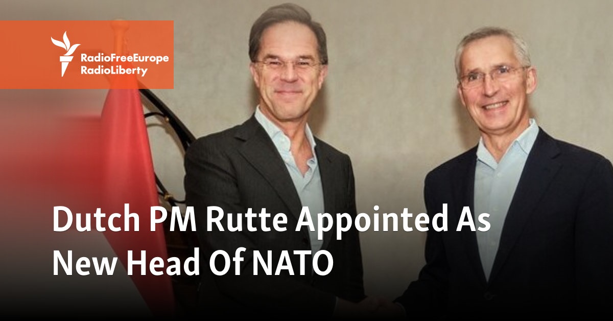 Dutch PM Rutte Appointed As New Head Of NATO