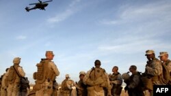 Американские военнослужащие в Афганистане. Провинция Гильменд, 23 февраля 2010 года.