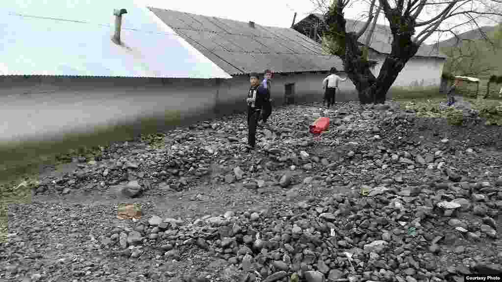 Tajikistan, Kulob region, flood in Porvor village, Shamsiddin Shohin district,21April2017