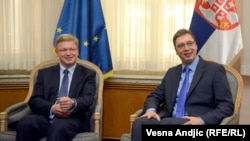 File i Vučić tokom susreta u Beogradu, 5. maj 2014.