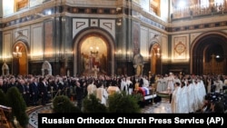 Ruski parijarh Kiril predvodi misu u Moskvi