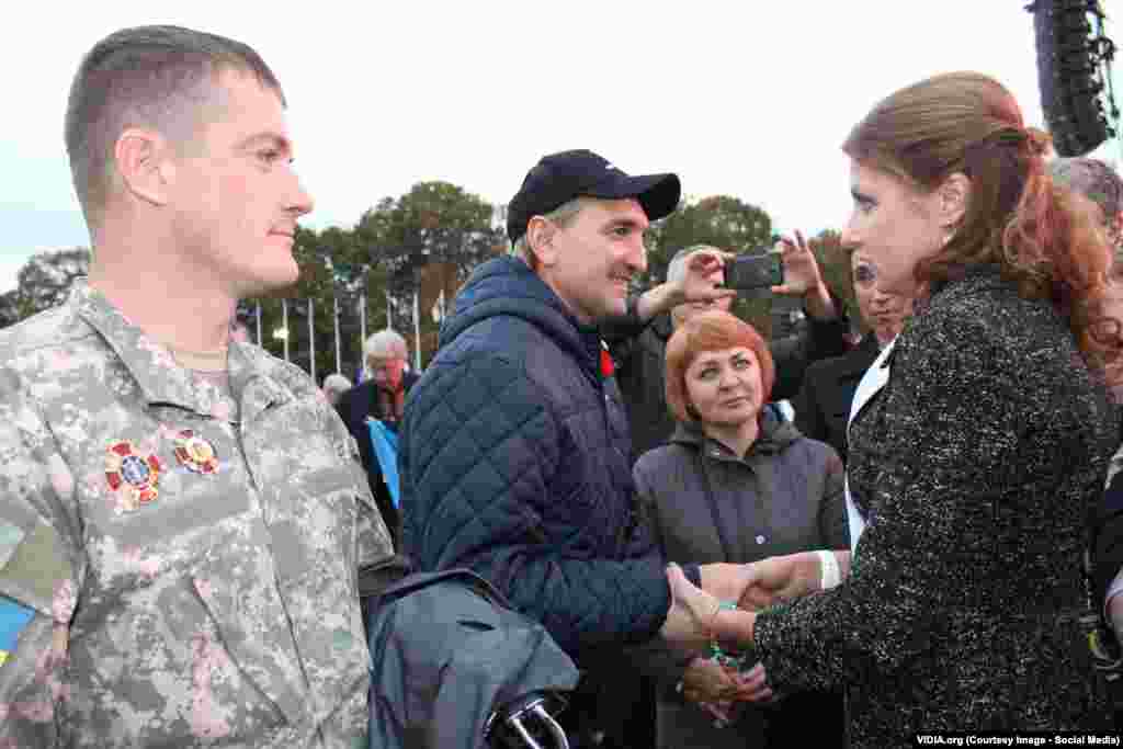 Марина Порошенко вітає українських бійців