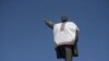 Ukraine -- A monument to Soviet state founder Vladimir Lenin is decorated by unidentified people with the Ukrainian traditional shirt containing elements of the national ethnic embroidery, in the southeastern city of Zaporizhzhya, October 4, 2014