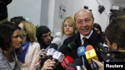 Romanian President Traian Basescu (right) had vowed he would never again appoint Victor Ponta as prime minister.