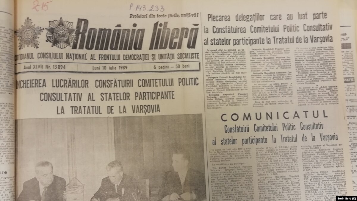 Buletin De știri 10 Iulie 1989