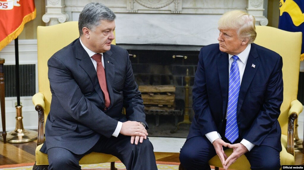 США. Петр Порошенко и Дональд Трамп в Белом доме. Вашингтон, 20.06.2017