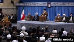Ayatollah Ali Khamenei with Hassan Rouhani and other top officials-- 15 Nov 2019