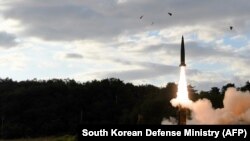 Ispaljivanje balističke rakete, Sjeverna Koreja, fotoarhiv