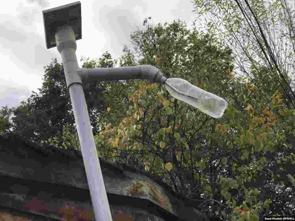 A lightbulb in a Kalash village installed with the help of an NGO working in the region. Khattak said that although there is poverty among the Kalash, &ldquo;the people have very limited needs, they are not using cars, the food is eggs and milk etc., so they are pretty OK.&rdquo;