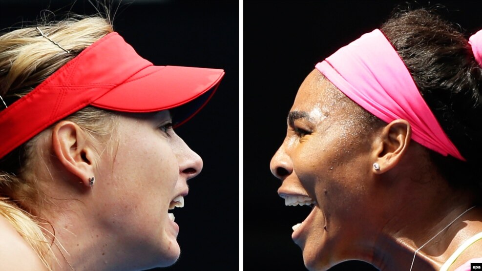 Dy tenistet që paguhen më së miri në botë, Serena Williams (djathtas) dhe Maria Sharapova 