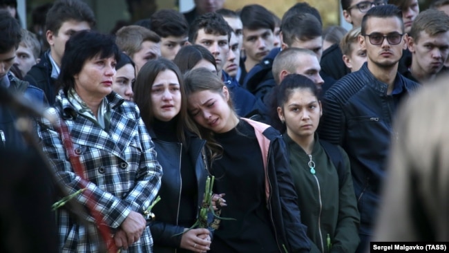 Памятные мероприятия, посвященные жертвам трагедии в Керченском колледже, 17 октября 2019 года