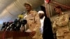 FILE PHOTO: General Mohamed Hamdan Dagalo, head of the Rapid Support Forces (RSF) and deputy head of the Transitional Military Council (TMC) delivers an address after the Ramadan prayers and Iftar organized by Sultan of Darfur Ahmed Hussain in Khartoum, S