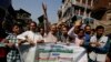 Pakistanis Hold Rally Near Indian Border