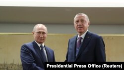 Путін (л) та Ердоган (п) зустрілися 8 січня в Стамбулі