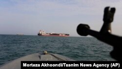 The British-flagged oil tanker Stena Impero, which was seized by Iran in the Strait of Hormuz in July 2019 (file photo)