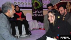 Hassiba Shahid receives her award