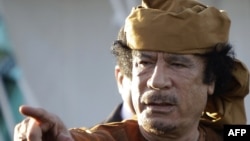 Ливияның бұрынғы президенті Муаммар Каддафи.