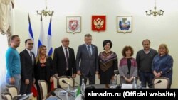 Російські керівники Сімферополя з італійськими гостями в Сімферополі