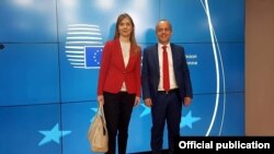 Министерот Тевдовски и гувернерката Ангеловска - Бежоска на Дијалогот ЕУ - Западен Балкан - Турција