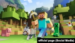 A screenshot from Minecraft, the computer game in which the teenagers were purportedly "training for terrorist activities."