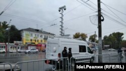 Полицейская машина наблюдения на самарском митинге 7 октября
